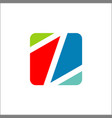 letter z icon logo application square shape vector image vector image