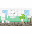 bathroom interior design with furniture vector image vector image