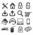 icon e commerce and shopping vector image