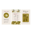 pear jam flyers vector image vector image