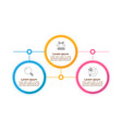 business goals infographic chart design template vector image vector image