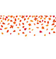 falling leaves autumn background with red vector image