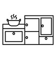 kitchen icon clipart design vector image vector image