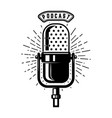 podcast retro microphone isolated on white vector image