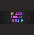 black friday sale poster template super offer 3d vector image