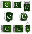 flag pakistan vector image vector image