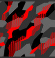seamless pattern camouflage geometric ornament vector image
