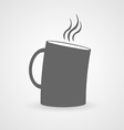 cup of hot drink flat icon vector image vector image