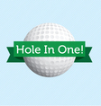 hole in one vector image vector image