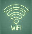 wifi sign vector image vector image