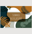 abstract background summer tropical banner vector image vector image