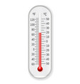meteorology thermometer realistic vector image