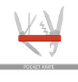 pocket knife icon vector image
