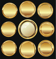 empty luxury golden labels collection 4 vector image vector image