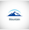 mountain icon logo vector image