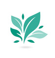 tree leaf ecology nature icon eco icon vector image