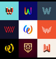 big logo pack creative monograms vector image vector image