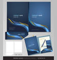corporate identity business set folder design vector image vector image