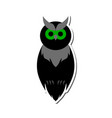 halloween sticker vector image