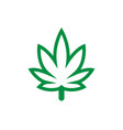 marijuana leaf logo icon graphic design template vector image