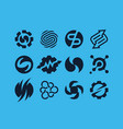 modern professional set logos synergy vector image vector image
