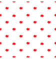 seamless pattern with autumn maple leaves vector image