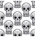 seamless pattern of angry stylized skulls vector image vector image