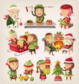 christmas elves vector image