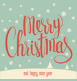 christmas greeting card vector image