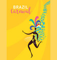 dancing women silhouette vector image