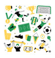 female soccer football player game match vector image vector image