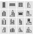 line building icon set vector image