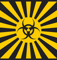 biological hazard sign dangerous style vector image vector image