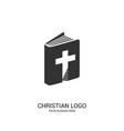 bible the cross and steps leading to god vector image