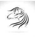 horse head design on white background easy vector image vector image