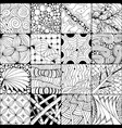 hand drawn entangle background for coloring pag vector image