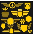 military symbol icons - set vector image vector image
