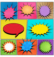 comic book pages composition vector image