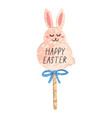 hand drawn lettering happy easter vector image