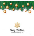 white merry christmas background vector image