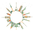 abstract travel concept around the world vector image