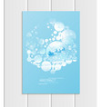 brochure a5 or a4 format design christmas santa vector image vector image