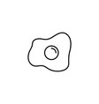egg line art icon design template vector image