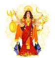 hindu mythology goddess durga maa vector image