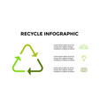 infographic template recycle arrows sign vector image