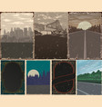 vintage posters collection vector image vector image