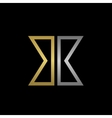 bb letters logo vector image vector image