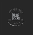 icon and logo for coffee making equipment vector image