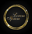 template for your design round text frame made vector image