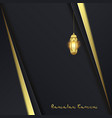ramadan kareem greeting card background vector image